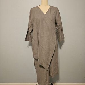 bryn Walker Charcoal Tunic Wrap